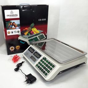 Весы торговые электронные до 50 кг Crownberg CB-5006, Весы торговые до 50 кг, Настольные торговый весы