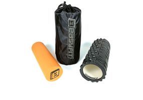 Масажний ролик EasyFit PRO Active 33 см подвійний (EF-2025-O)