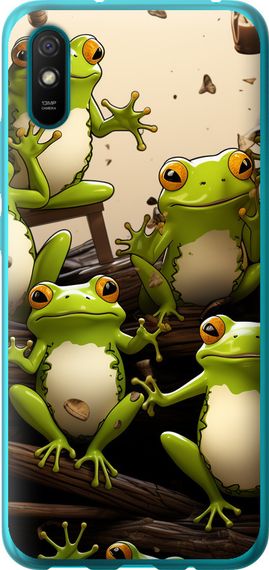 Чехол на Xiaomi Redmi 9A Жабки "5656u-2034-17620"