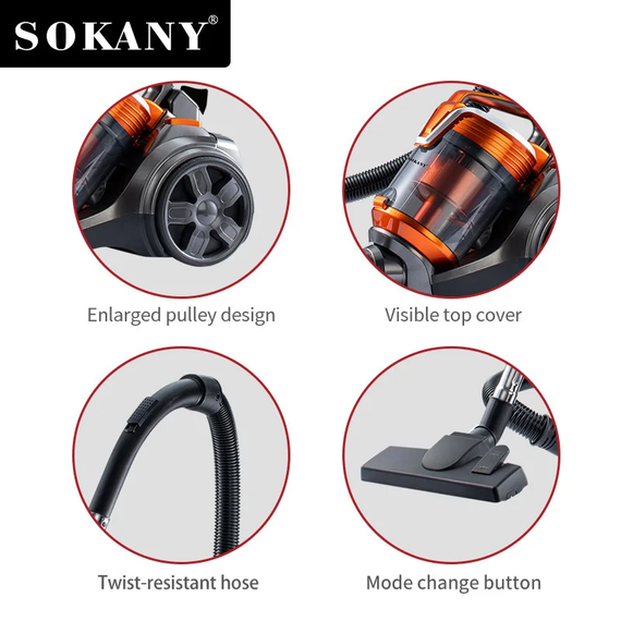 Багатофункціональний контейнерний пилосос Sokany SK-13004 3.5 л 3600Вт | Зображення 2