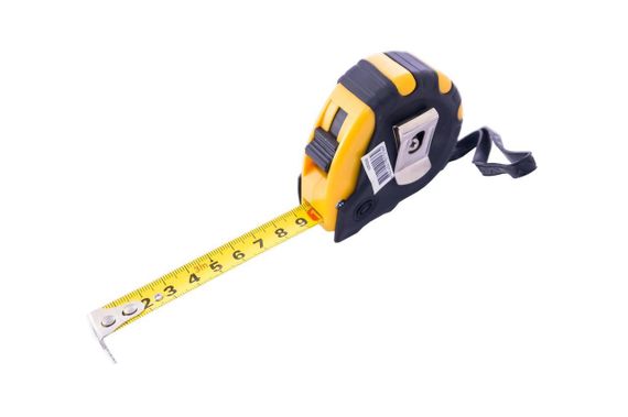 Рулетка обрезиненная с магнитом «Супермагнит» 3м*16мм Стандарт СИЛА | Зображення 1