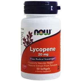 Лікопін NOW Foods Lycopene 20 mg 50 Softgels