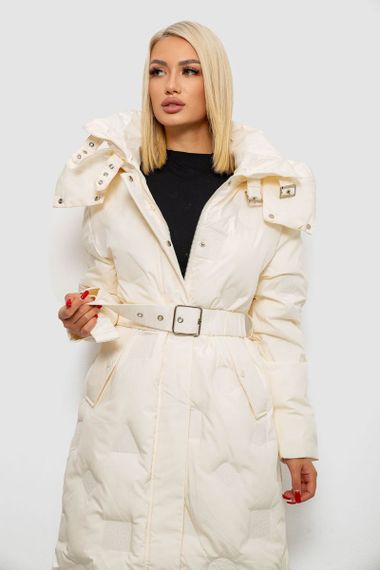 Куртка женская зимняя, цвет молочный, 244R5609 | Зображення 1
