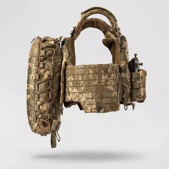 Рюкзак тактичний 10л Піксель, штурмовий рюкзак військовий Ukrarmor укрармор Cordura 1000D, рюкзак ЗСУ MOLLE похід | Зображення 8
