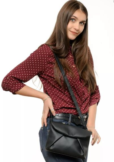 Сумка жіноча Sambag Rose чорна 20 х 24 х 7 см (94200001) | Зображення 2