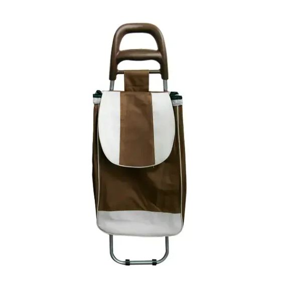 Сумка хозяйственная на колесиках 95 см 1897 тележка сумка кравчучка Зеленая | Зображення 4