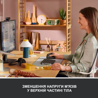 Мышка Logitech Lift Vertical Ergonomic Wireless/Bluetooth Graphite (910-006473) | Зображення 3