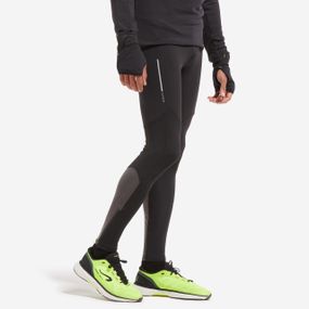 Тайтси чоловічі Kiprun Warm для бігу чорні/сірі - S / W30 L33