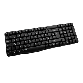 Клавиатура Rapoo E1050 wireless Black чёрная, классическая, радио интерфейс, беспроводная