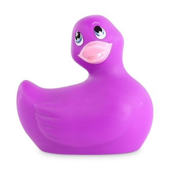 Качечка вібратор для стимуляції клітора Big Teaze Toys Rub My Duckie фіолетовий sexstyle