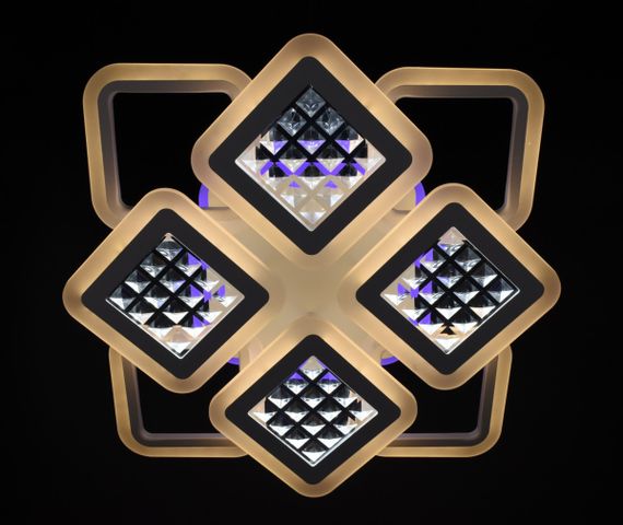 Люстра світлодіодна стельова LED світильник для квартири на стелю лед з пультом 26120 Білий 11х54х62 см. | Зображення 8