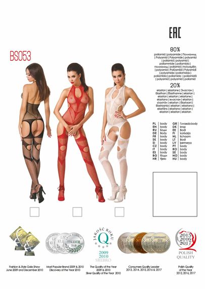 Бодістокінг BS053 black Passion, з відкритим доступом, чорний | Зображення 5