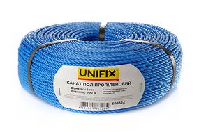 Канат полипропиленовый 5мм 200м UNIFIX
