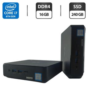 Неттоп Asus Chromebox 3 Mini PC USFF / Intel Core i7-8550U (4 (8) ядра по 1.8 - 4.0 GHz) / 16 GB DDR4 / 240 GB SSD / Intel UHD Graphics 620 / Wi-Fi б/в