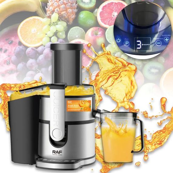 Электрическая соковыжималка RAF R.2700 для цитрусовых, фруктов и овощей с емкостью для сока 1.1 л 800 Вт | Зображення 2