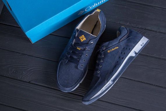 Кросівки літні Columbia перфорація сині | Зображення 3