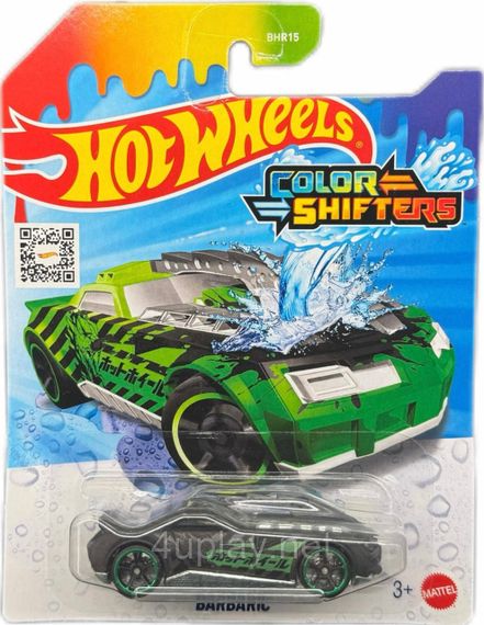 Hot Wheels Color Shifters Barbaric Машинка Хот Вилс, меняющая цвет | Зображення 1