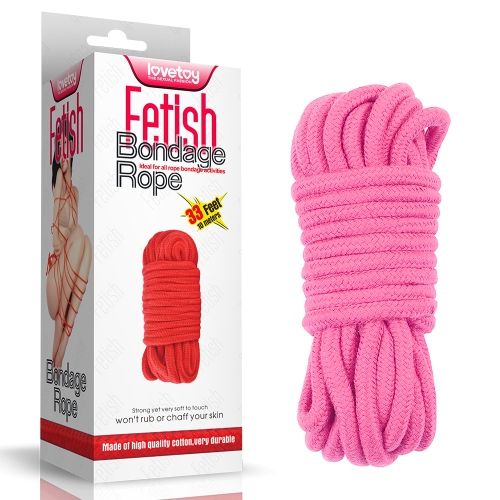 Мотузка - Fetish Bondage Rope Pink, 10 м