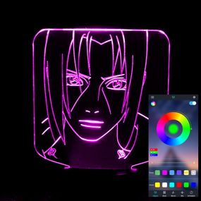 Акриловый светильник-ночник управление с телефона Учиха Итачи 5 tty-n001611