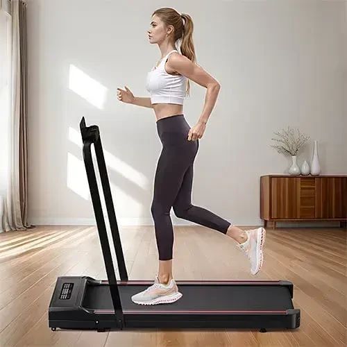 Складная беговая дорожка YXT003 Black 10 км/ч, до 150 кг, с пультом, тихая, двигатель 3.0 (22кг) | Зображення 2