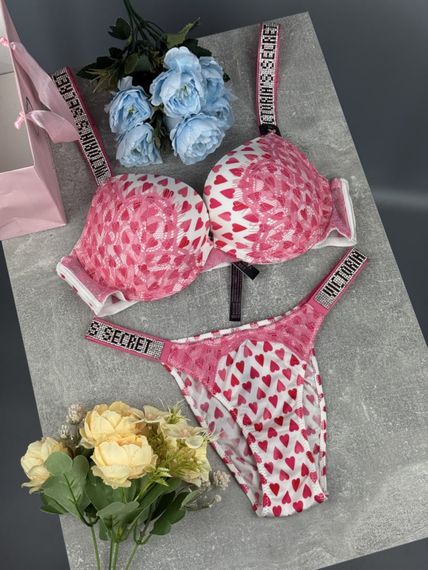 Комплект жіночий Victoria’s Secret Rhinestone White kk062 | Зображення 8
