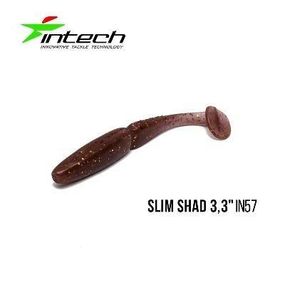 Силиконовая приманка, Съедобный силикон Intech Интеч Slim Shad 3,3"7 шт IN57