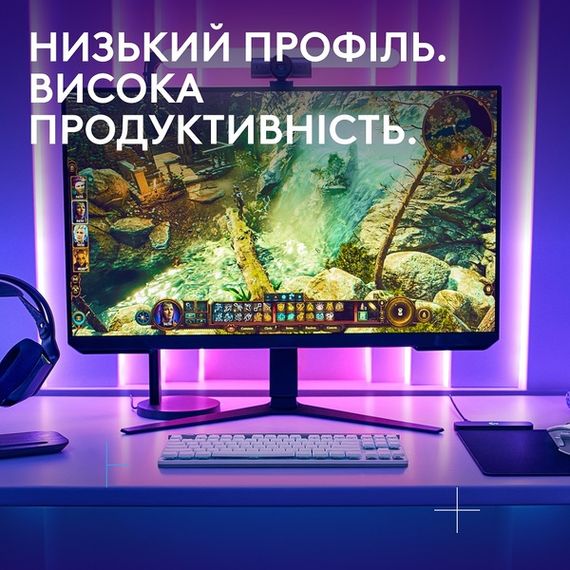Клавіатура Logitech G515 LIGHTSPEED TKL Wireless Gaming White (920-012539) | Зображення 1