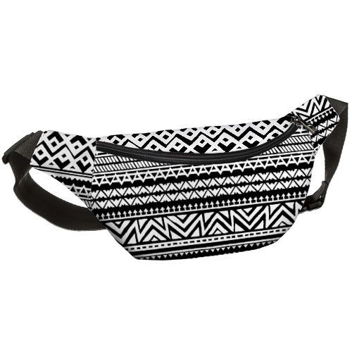 Сумка на пояс бананка Bumbag Орнамент 27x16 см (BB_20J009_BL) | Зображення 2