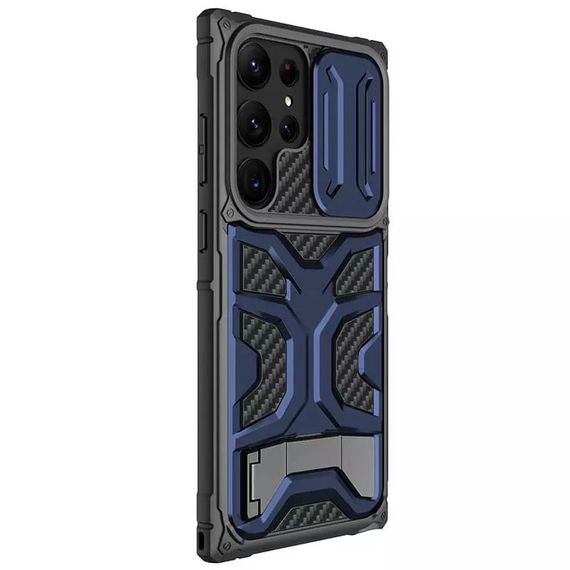 TPU+PC чохол Nillkin CamShield Adventurer Pro (шторка на камеру) для Samsung Galaxy S23 Ultra Interstellar Blue | Зображення 2