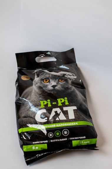 Наповнювач для Туалету Котів - Бентонітовий - Комкуючий - ТМ Pi-Pi Cat середній | Зображення 3