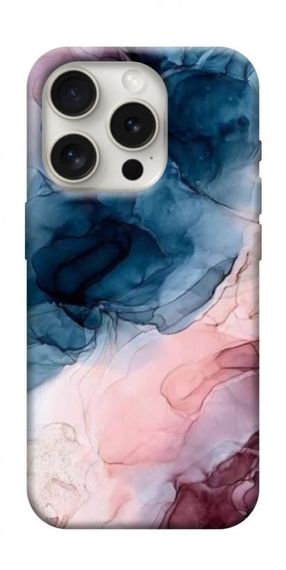 Чохол з картинкою Рожево-блакитні розводи для Apple iPhone 16 Pro (6.3")