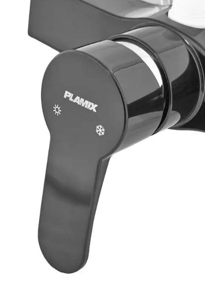 Змішувач для душа Plamix Mario-003 Black (без шланга та лійки) (PM0604) | Зображення 1