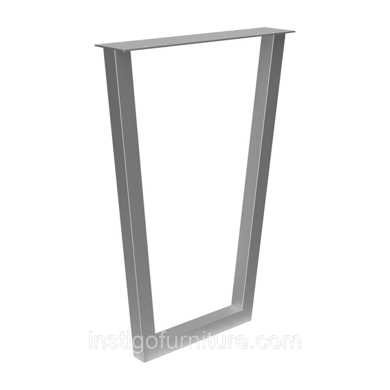 Опора ножка для стола из металла 500×100mm, H=730mm (профильная труба: 40x40mm) Серый | Зображення 3
