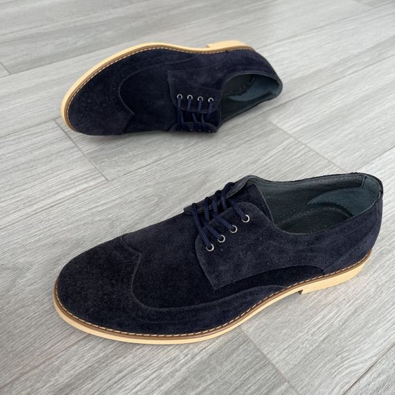 Замшевые синие туфли 42 размер – на стопу 27,8 см | Зображення 6