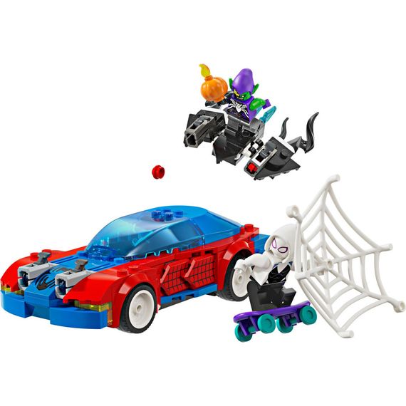 Конструктор LEGO Super Heroes Автомобіль для перегонів Людини-Павука й Зелений Гоблін з отрутою Венома 227 детале (76279) | Зображення 1
