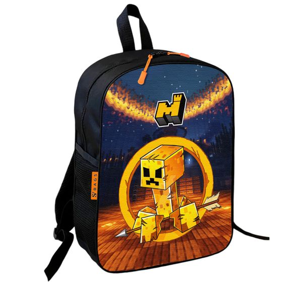 Рюкзак шкільний дитячий 36х27см Майнкрафт Кріпер «Minecraft» з принтом для хлопчика (00591)