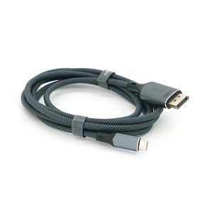 Кабель VEGGIEG V-Z637 Type-C (папа)/Display Port(папа), 8K, 2м, Black-gray