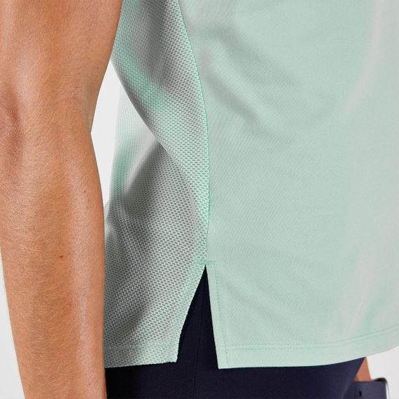 Футболка жіноча Run 500 Dry для бігу зелена - M | Зображення 4