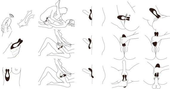 Вібратор для пари Doppio 2.0 (фіолет.) Sex Aura | Зображення 5