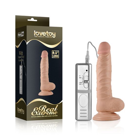 Вібратор - Real Extreme Vibrating Dildo 8.5" Sex Aura | Зображення 1