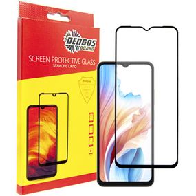Стекло защитное Dengos Oppo A18 (black) (TGFG-324)