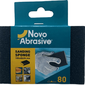 Губка шліфувальна 100*68*26мм P80 NovoAbrasive
