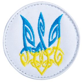 Шеврон IDEIA 86894 Україна   габардин Білий