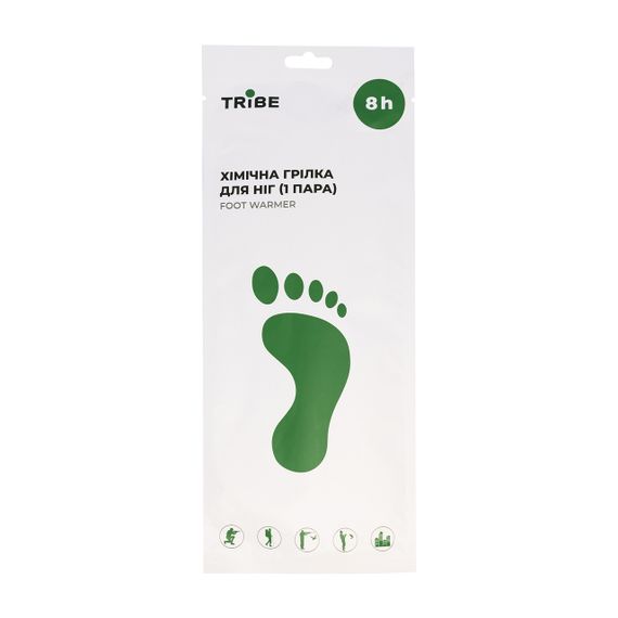 Хімічні грілки для ніг Tribe Foot Warmer набір 5 пар S-M 23 см, Устілки-грілки у взуття до 8 годин, для риболовлі ЗСУ | Зображення 4