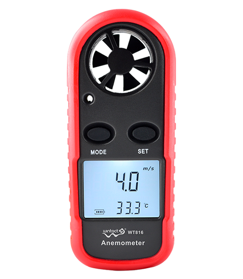 Анемометр цифровий 0,1-30 м/с, -10-45 °C WINTACT WT816