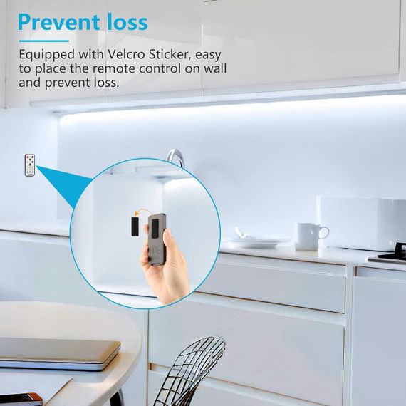 Комплект світлодіодних стрічок Enteenly 3 м — підсвічування для шаф, меблів і кімнат із пультом керування та регулюванням яскравос | Зображення 5