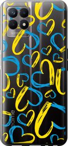 Чехол на Realme 8i Сердца UA "5292u-2518-17620"