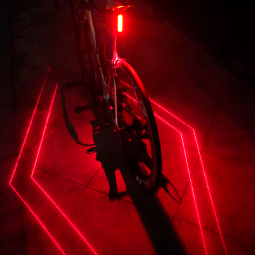 Задний габаритный велофонарь LEADBIKE LD80, 6LED с лазерной разметкой, АКБ Li-Ion, ЗУ Type-C | Зображення 4