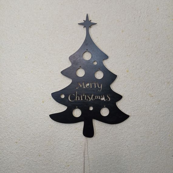 Панно декоративне картина на стіну Ялинка LED 16 кольорів телефон 375x570 acr-p000006 | Зображення 6