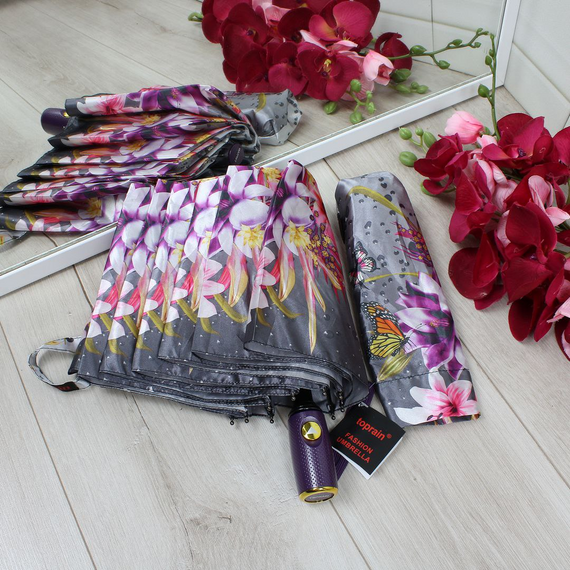 Парасолька жіноча напівавтомат Парасолька антивітер | Зображення 2